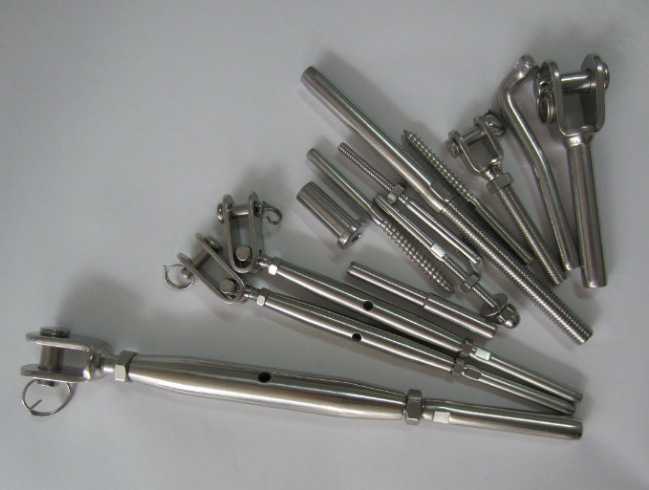 Bottlesscrew with Jaw and Terminal Stud Full Body Turnbuckle SS316