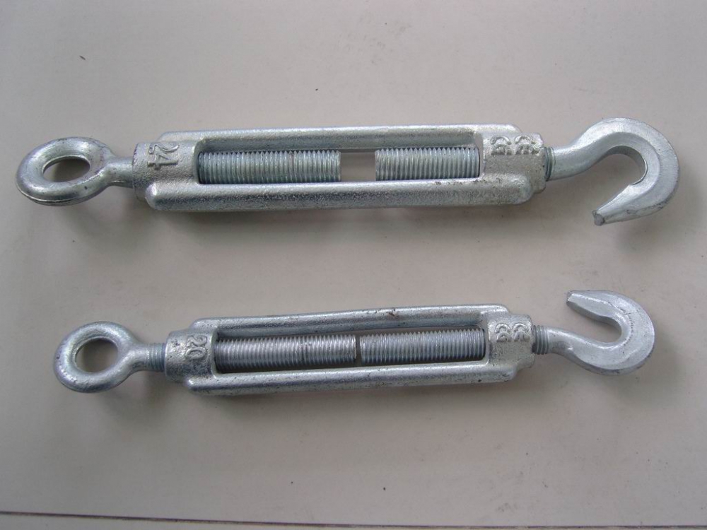DIN 1480 Turnbuckle with Eye Hook Galvanized Casting Malleable