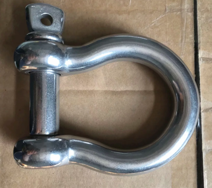 European Type Bow Shackle in Stainless Steel with High Polished Surface