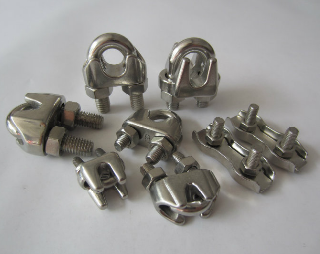 Stainless Steel Simplex Wire Rope Clip Cable Clamp Single Bolt