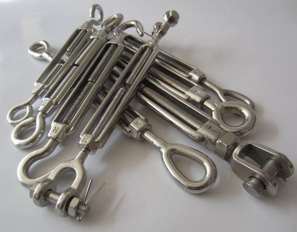 Bottlesscrew with Jaw and Terminal Stud Full Body Turnbuckle SS316