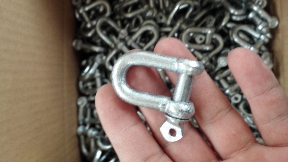 Galvanized Large Dee Screw Pin Shackle Chain Shackle Straight Shackle