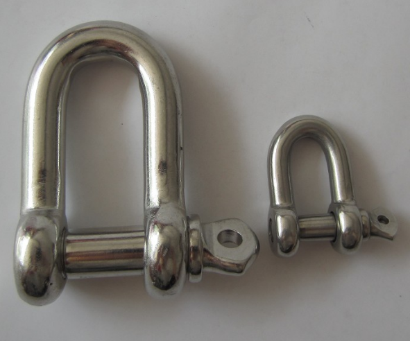 Customized Special Size Width D Shackle in Ss 316