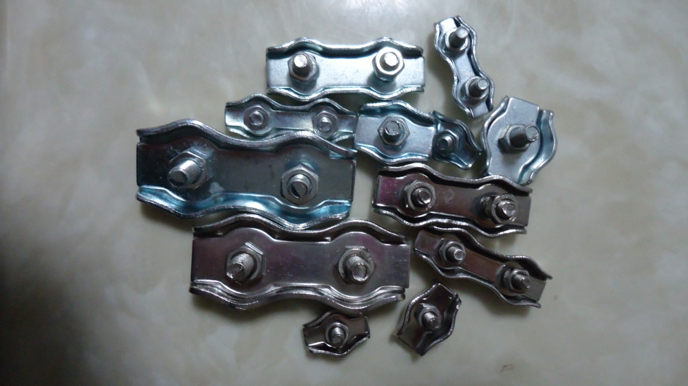 Stainless Steel Doublex Wire Rope Clip with Cable Clamp Double Bolt