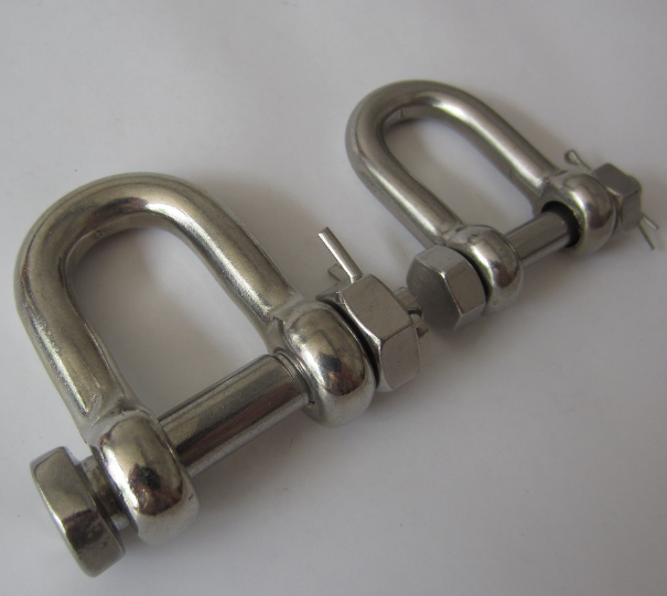 Customized Special Size Width D Shackle in Ss 316