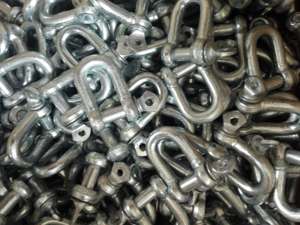 Galvanized Large Dee Screw Pin Shackle Chain Shackle Straight Shackle