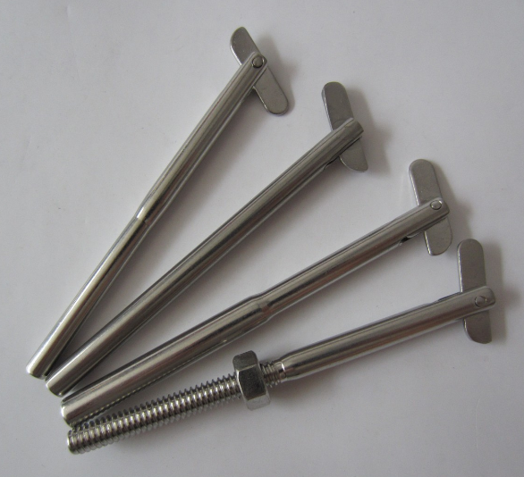 Bottlesscrew with Jaw and Terminal Stud Full Body Turnbuckle SS316