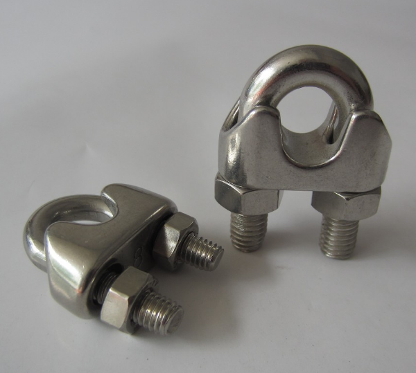 Stainless Steel Simplex Wire Rope Clip Cable Clamp Single Bolt