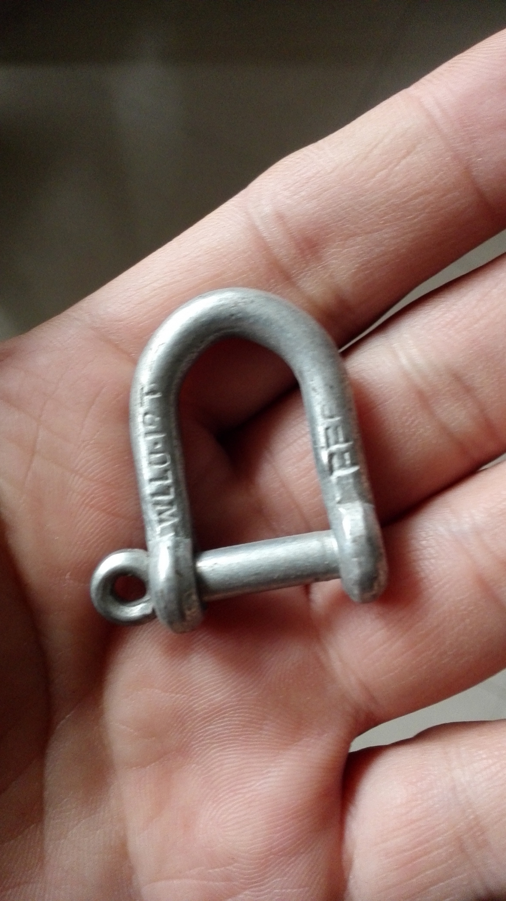 Forged Long D Shackle with safety Nut