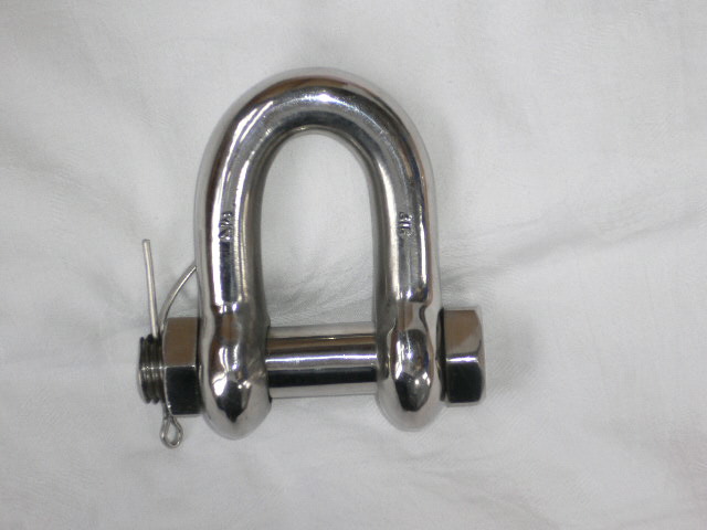 European Type Bow Shackle in Stainless Steel with High Polished Surface